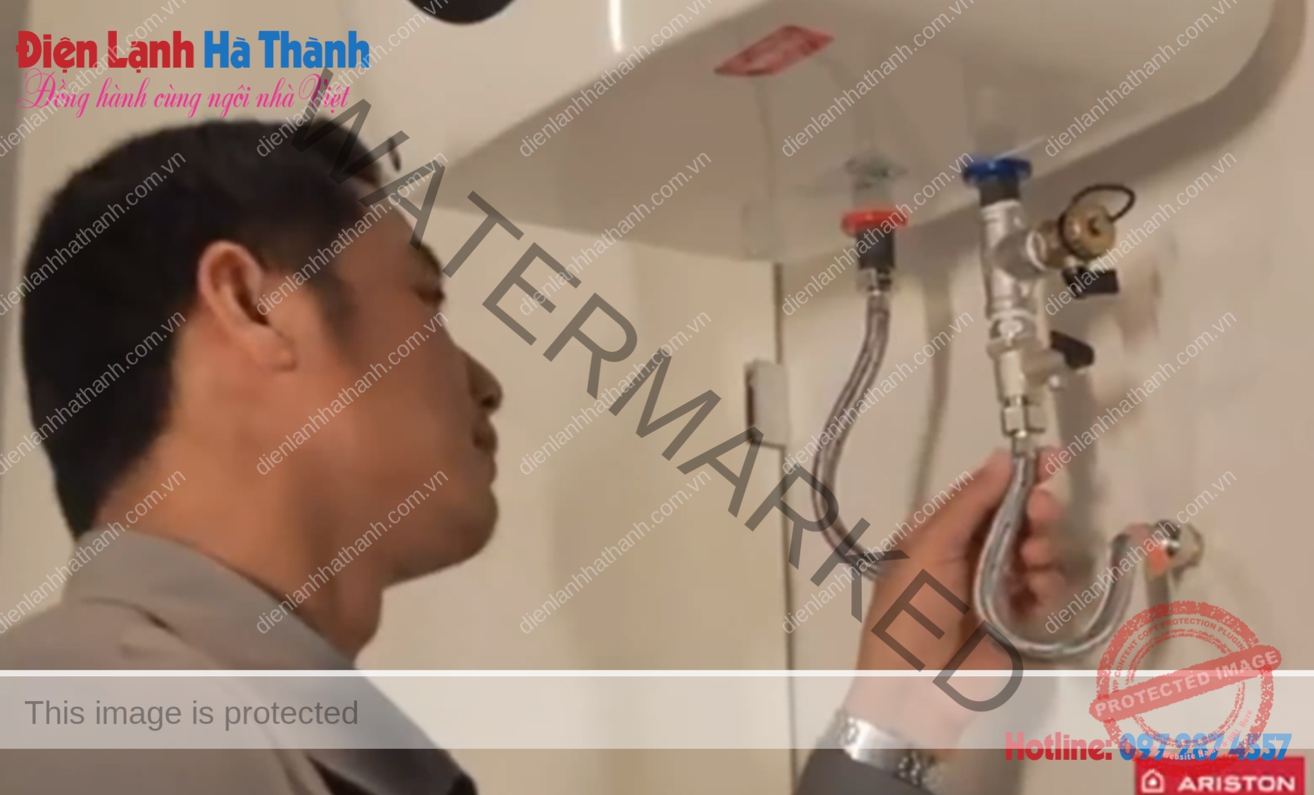 sua-binh-nong-lanh-ariston-bi-do-nuoc